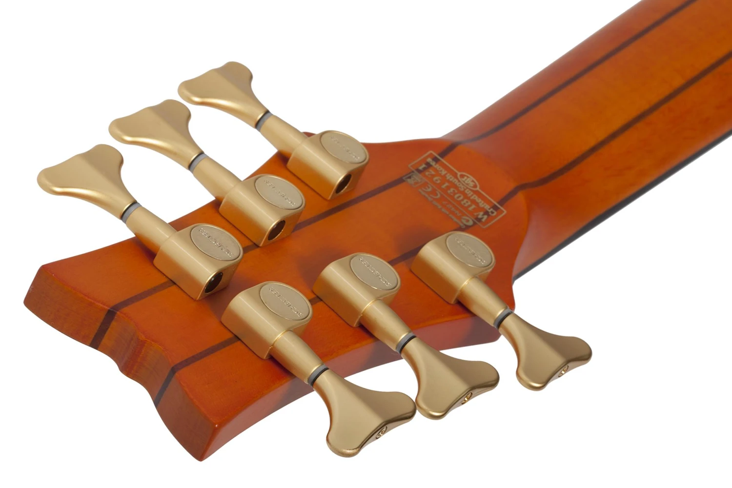 Schecter Stiletto Studio 6 Honey Satin Bass Guitar 7 Schecter Stiletto Studio 6 Honey Satin Bass Guitar - Image 7