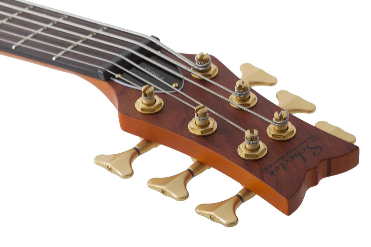 Schecter Stiletto Studio 6 Honey Satin Bass Guitar 3 Schecter Stiletto Studio 6 Honey Satin Bass Guitar - Image 3