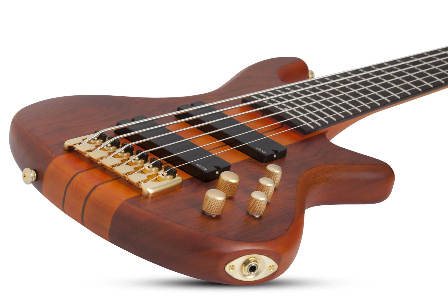 Schecter Stiletto Studio 6 Honey Satin Bass Guitar 5 Schecter Stiletto Studio 6 Honey Satin Bass Guitar - Image 5