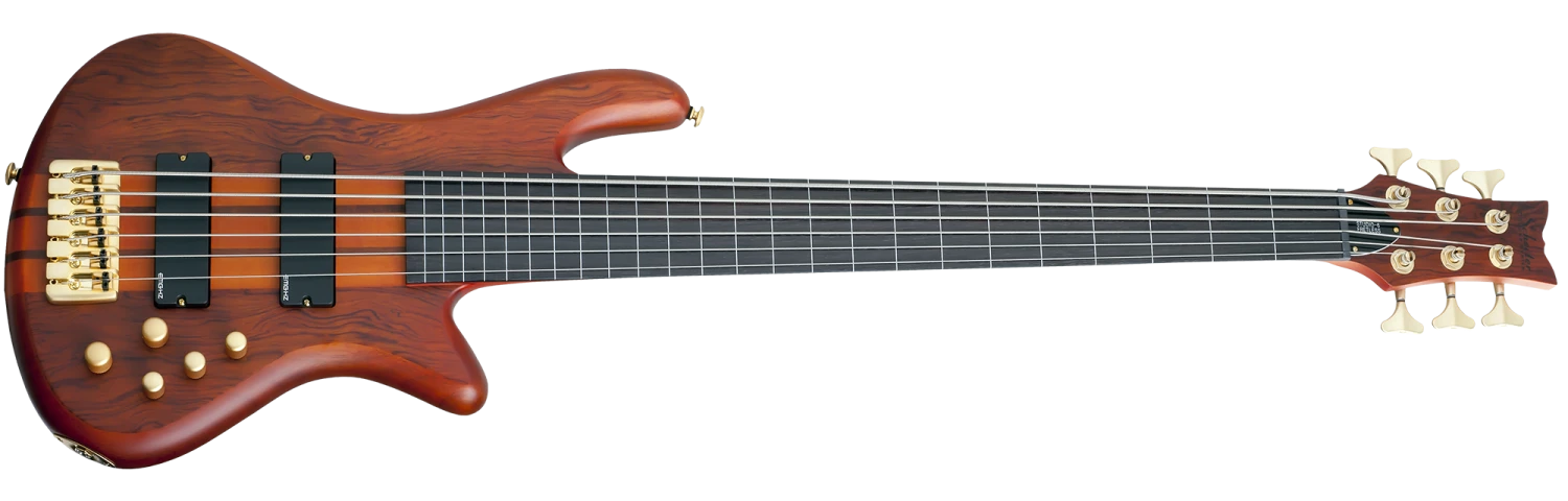 Schecter Stiletto Studio 6 FL Honey Satin Bass Guitar 2 Schecter Stiletto Studio 6 FL Honey Satin Bass Guitar - Image 2