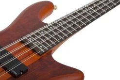 Schecter Stiletto Studio 8 Bass Guitar – Honey Satin -Guitar Store StilettoStudio 8.HoneySatin HSN .05