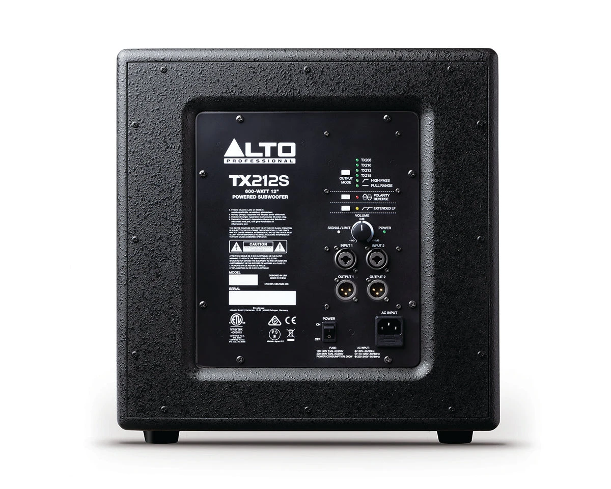 Alto Professional TX212S - 12" 900W Active Subwoofer. 2 Alto Professional TX212S - 12" 900W Active Subwoofer. - Image 2