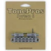 TonePros T3BT Metric Tuneomatic (large Posts, Notched Saddles) Bridge - Chrome