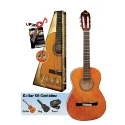 Valencia VC104K Full Size Classical Guitar Package - Gloss Natural