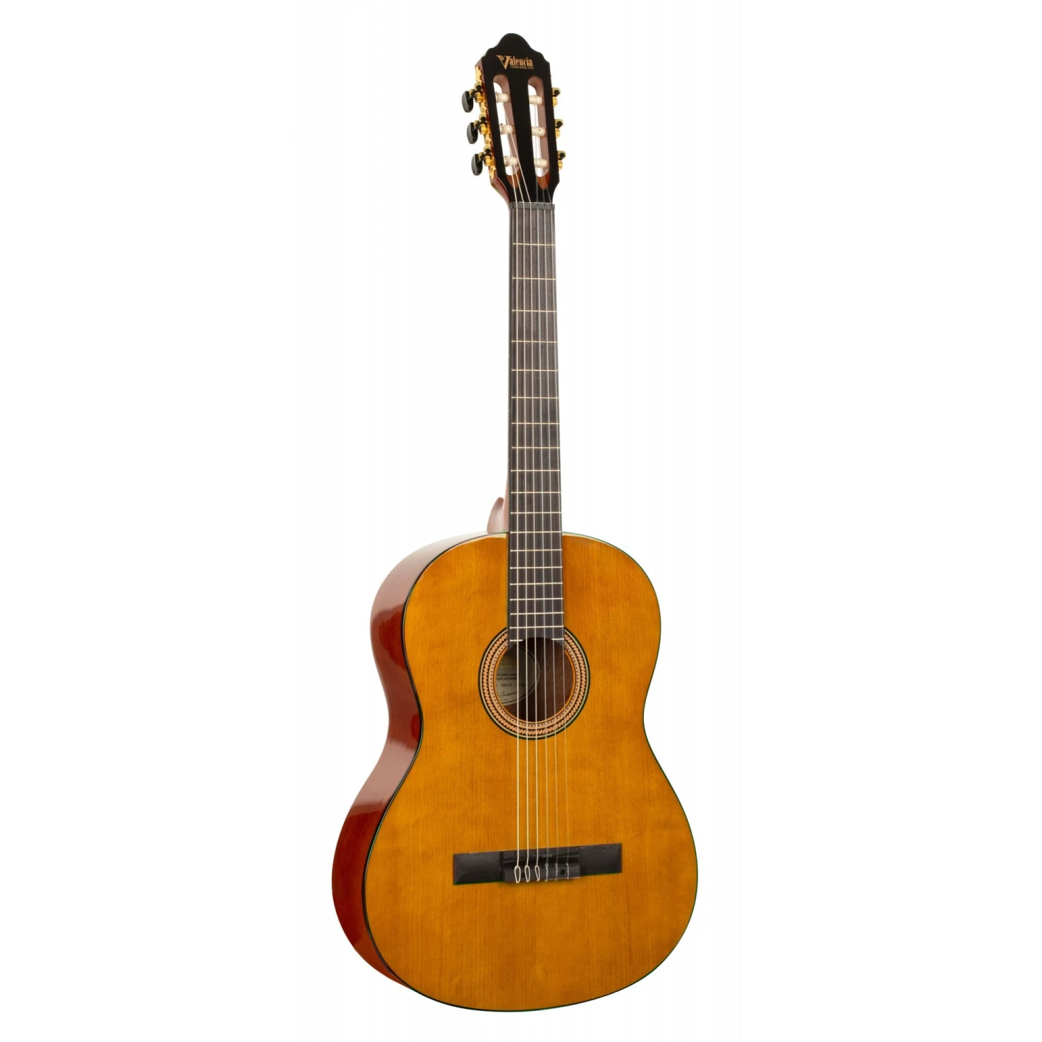 Valencia VC263H - 3/4 Size Classical Guitar - Hybrid, Thin Neck - High Gloss Natural 1 Valencia VC263H - 3/4 Size Classical Guitar - Hybrid, Thin Neck - High Gloss Natural