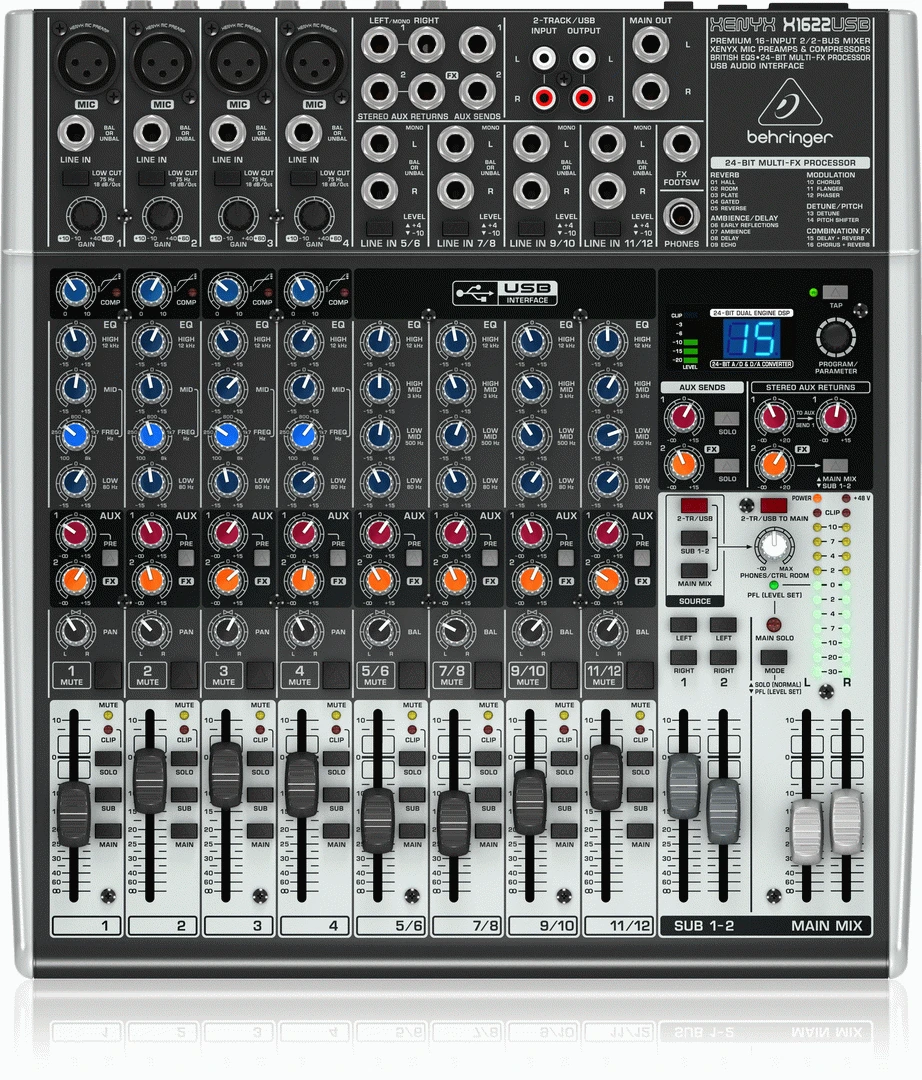 BEHRINGER XENYX X1622USB MIXER 1 BEHRINGER XENYX X1622USB MIXER
