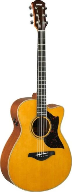 Yamaha AC3M Natural - All Solid Acoustic-Electric Concert Size, Mahogany Back & Sides With SRT Preamp/Pickup