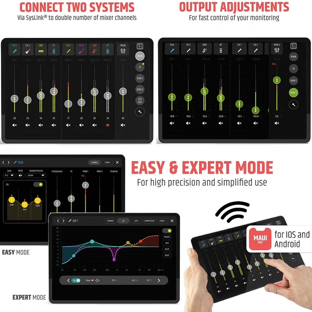 LD Systems MAUI 28 G3 Mix 2060w Column PA W/ Digital Mixer 5 LD Systems MAUI 28 G3 Mix 2060w Column PA W/ Digital Mixer - Image 5