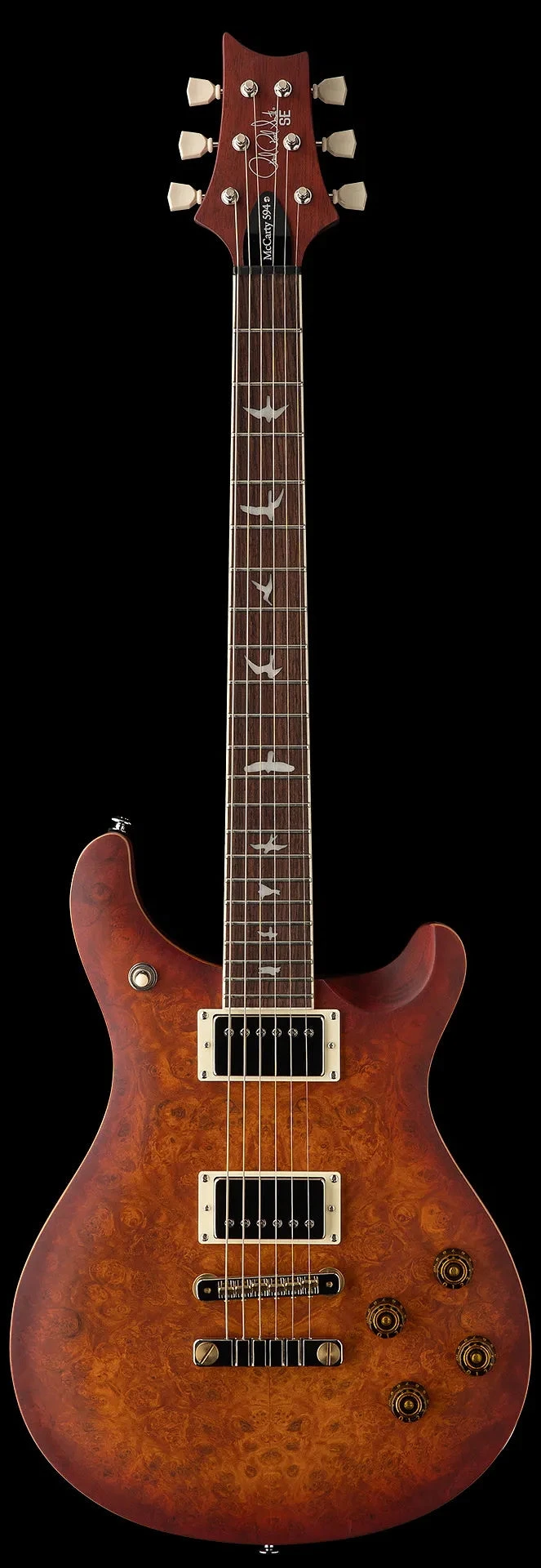 PRS SE McCarty 594 Poplar Burl Limited Edition, Vintage Sunburst 1 PRS SE McCarty 594 Poplar Burl Limited Edition, Vintage Sunburst