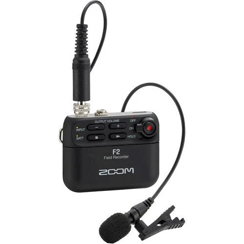 Zoom F2 Ultracompact Portable Field Recorder With Lavalier Microphone 1 Zoom F2 Ultracompact Portable Field Recorder With Lavalier Microphone