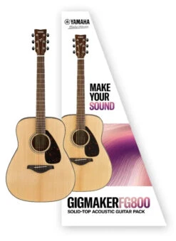 Yamaha GigmakerFG800M Acoustic Guitar Pack Matte Natural