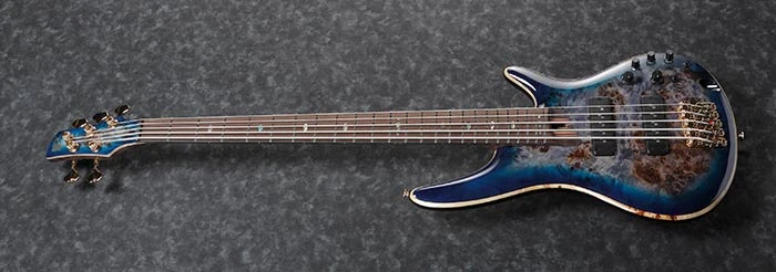 Ibanez SR2605 CBB Premium 5 String Bass Guitar In Case Cerulean Blue Burst 5 Ibanez SR2605 CBB Premium 5 String Bass Guitar In Case Cerulean Blue Burst - Image 5