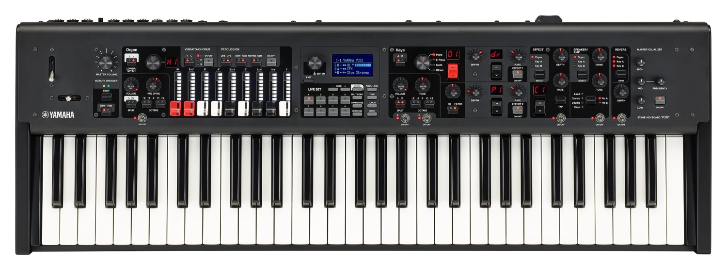 Yamaha YC61 Stage Keyboard W/61-note Semi-Weighted Waterfall Action 1 Yamaha YC61 Stage Keyboard W/61-note Semi-Weighted Waterfall Action